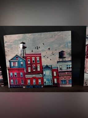 Urban Skyline Wall Art Glossy Print Collage 19.25” x 23.75” Matt Jarosz, Chicago